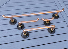 Load image into Gallery viewer, 4 Piece Copper Pipe Bathroom Set