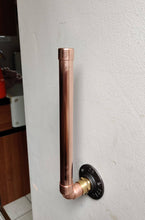Load image into Gallery viewer, 22mm Copper Pipe Double Toilet Roll Holder
