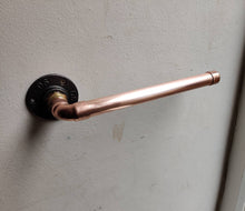 Load image into Gallery viewer, 22mm Copper Pipe Double Toilet Roll Holder
