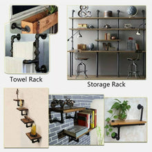 Load image into Gallery viewer, Coloured Cast Iron Aluminium Flanges & Brass Couplings | Industrial Pipe Fitting | Steampunk | Decorative Pipe Hardware Decor | Pipe Connect