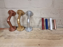 Load image into Gallery viewer, Coloured Industrial Designed 'Original Large' Shelf Brackets (Multiple Colours) Steam Punk Style | Wall Mounted | Shelf Decor | Handmade