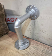 Load image into Gallery viewer, Coloured Industrial Designed 'Original Large' Shelf Brackets (Multiple Colours) Steam Punk Style | Wall Mounted | Shelf Decor | Handmade