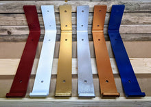 Load image into Gallery viewer, Coloured Raw Steel Shelf Brackets