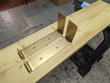 Load image into Gallery viewer, Coloured Raw Steel Shelf Brackets