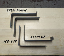 Load image into Gallery viewer, Coloured Raw Steel Shelf Brackets