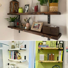 Load image into Gallery viewer, Coloured Rustic Shelves| Reclaimed Boards| Scaffold| Rustic