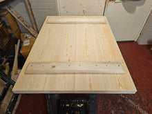 Load image into Gallery viewer, Chunky Rustic Desktop/ Tabletop | Workspace Furniture | Industrial Style Desk | Home Office | Writing Desk | Farmhouse Decor | Reclaimed