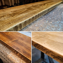 Load image into Gallery viewer, Rustic Window Sills, with Front Lip & Corner Notches | Window Ledge Shelf | Farmhouse Decor | Wood Display Stand | Bathroom Sill | Pot Stand