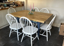 Load image into Gallery viewer, Chunky Rustic Desktop/ Tabletop | Workspace Furniture | Industrial Style Desk | Home Office | Writing Desk | Farmhouse Decor | Reclaimed