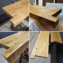 Load image into Gallery viewer, Chunky Rustic Window Sills, with Front Notches | Window Ledge Shelf | Farmhouse Decor | Wood Display Stand | Bathroom Sill | Plant Stand