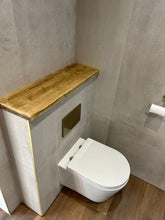 Load image into Gallery viewer, Rustic Bathroom Shelf | Toilet Sill | Reclaimed Wood | Window Ledge Shelf | Window Sill | Toilet Shelf Farmhouse Decor | Wood Shelf |