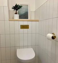 Load image into Gallery viewer, Rustic Bathroom Shelf | Toilet Sill | Reclaimed Wood | Window Ledge Shelf | Window Sill | Toilet Shelf Farmhouse Decor | Wood Shelf |