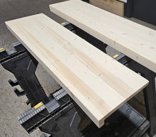 Load image into Gallery viewer, Plain Thin Rustic Window Sills, with Front Lip | Window Ledge Shelf | Farmhouse Decor | Wood Display Stand | Bathroom Sill | Plant Stand