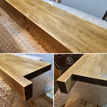 Load image into Gallery viewer, Rustic Window Sills, with Front Lip & Corner Notches | Window Ledge Shelf | Farmhouse Decor | Wood Display Stand | Bathroom Sill | Pot Stand