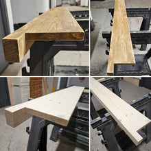 Load image into Gallery viewer, Thin Window Sills, with Front Lip & Corner Notches | Window Ledge Shelf | Farmhouse Decor | Wood Display Stand | Bathroom Sill | Rustic