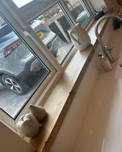 Load image into Gallery viewer, Rustic Window Sills, with Corner Notches | Reclaimed Wood | Window Ledge Shelf | Farmhouse Decor | Wood Display Stand | Bathroom Sill |