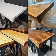 Load image into Gallery viewer, Rustic Cupboard Top, with Front Lip | Rustic Cupboard Top | Tabletop | Reclaimed Wood | Farmhouse Decor | Kitchen Shelving | Cupboards