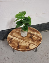 Load image into Gallery viewer, Round Rustic Side/ Coffee Tables, with Steel Hairpin Legs (Multiple Sizes)