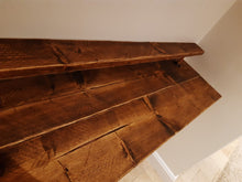 Load image into Gallery viewer, Rustic Two-Tier Breakfast Bar, Supported by Industrial Strength Copper Pipe Brackets