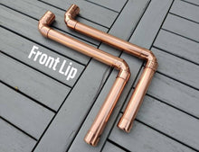 Load image into Gallery viewer, Industrial Designed Chrome, Copper Pipe, Raw Steel & Cast Iron Shelf Brackets