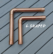 Load image into Gallery viewer, Industrial Designed Chrome, Copper Pipe, Raw Steel & Cast Iron Shelf Brackets