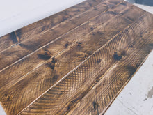 Load image into Gallery viewer, Rustic Dining Table, with One, or Two Benches, with Steel Hairpin Legs