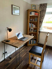 Load image into Gallery viewer, Rustic Desk/ Table, with Steel Hairpin Legs