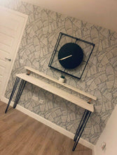 Load image into Gallery viewer, Rustic Two-Tier Breakfast Bar Supported by Steel Hairpin Legs