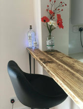 Load image into Gallery viewer, Rustic Breakfast Bar, with Steel Hairpin Legs