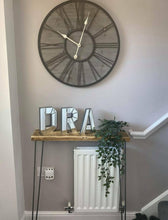 Load image into Gallery viewer, Rustic Console Table, with Steel Hairpin Legs