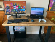 Load image into Gallery viewer, Rustic Desk/ Table, with Industrial Legs