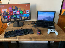 Load image into Gallery viewer, Rustic Desk/ Table, with Industrial Legs