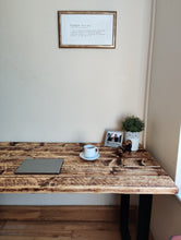 Load image into Gallery viewer, Rustic Desk/ Table, with Industrial Legs