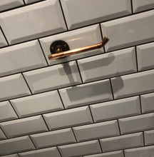 Load image into Gallery viewer, Industrial Designed Copper Pipe Towel Rail & Loo Roll Holder Set