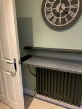 Load image into Gallery viewer, Rustic Two-Tier Breakfast Bar, Supported by Industrial Strength Copper Pipe Brackets