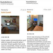 Load image into Gallery viewer, Two-Tier Rustic Desk, with Steel Hairpin Legs