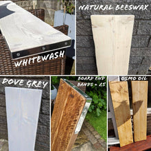Load image into Gallery viewer, Chunky Rustic Mantel Cover | Shelf Topper | Window Ledge Shelf | Farmhouse Decor | Wood Display Stand | Bathroom Sill | Wood Fascia
