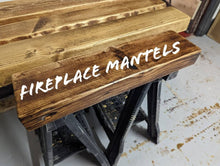 Load image into Gallery viewer, Chunky Rustic Fireplace Mantel | Reclaimed Wood | Scaffold | Boards | Scandinavian Redwood
