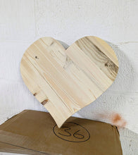 Load image into Gallery viewer, Chunky Wooden Decorative Heart| Reclaimed Wood| Rustic
