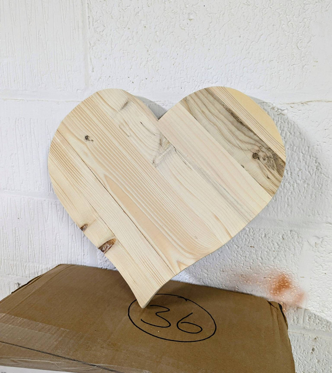Chunky Wooden Decorative Heart| Reclaimed Wood| Rustic