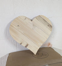 Load image into Gallery viewer, Chunky Wooden Decorative Heart| Reclaimed Wood| Rustic
