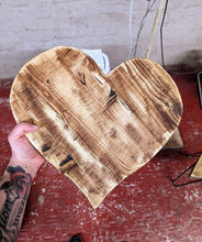Load image into Gallery viewer, Chunky Wooden Decorative Heart| Reclaimed Wood| Rustic
