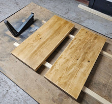Load image into Gallery viewer, Chunky Coloured Deep/ Wide Shelves | Rustic | Scandinavian Redwood | Chunky Wood | Deep Shelves | Chunky Solid Wood Shelves
