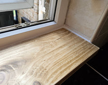 Load image into Gallery viewer, Super Thin Rustic Window Sills | Spruce | Window Ledge Shelf | Farmhouse Decor | Wood Display Stand | Bathroom Sill | Plant Stand
