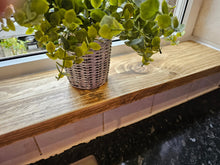 Load image into Gallery viewer, Rustic Window Sills | Reclaimed Wood | Window Ledge Shelf | Farmhouse Decor | Wood Display Stand | Bathroom Sill | Plant Stand
