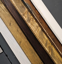 Load image into Gallery viewer, Coloured/ Stained Pallet Boards | Upcycling Pallet Wood | Rustic Cladding | Eco Friendly Decor | Reclaimed Wood
