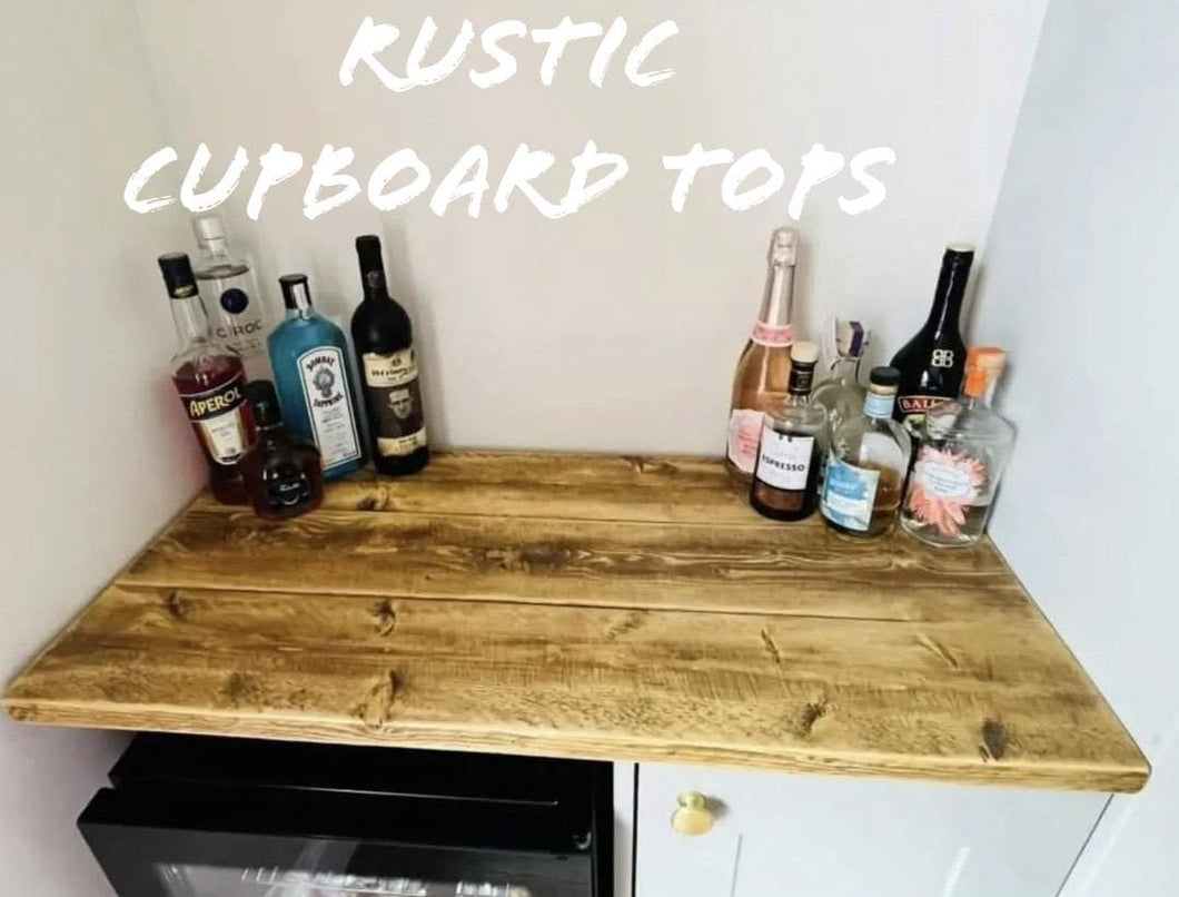 Rustic Cupboard Top | Tabletop | Reclaimed Wood | Farmhouse Decor | Kitchen Shelving | Cupboard Upgrade | Kitchen Organizer | Wood Extension