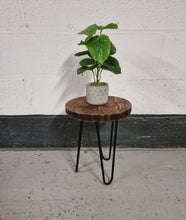 Load image into Gallery viewer, Round Rustic Side/ Coffee Tables, with Steel Hairpin Legs (Multiple Sizes)
