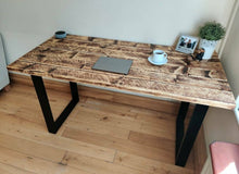 Load image into Gallery viewer, Rustic Desk/ Table, with Industrial Legs
