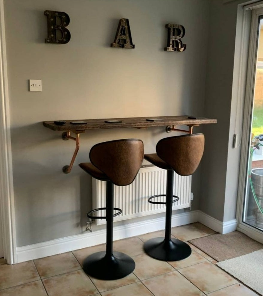 Copper breakfast bar on sale legs